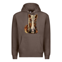 Coffee Belgian Horse Premium Hoodie - LillyAllenDesigns