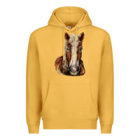 Mustard Belgian Horse Premium Hoodie - LillyAllenDesigns