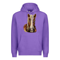 Purple Belgian Horse Premium Hoodie - LillyAllenDesigns