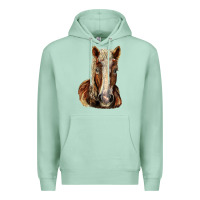 Seafoam Belgian Horse Premium Hoodie - LillyAllenDesigns