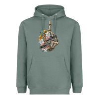 Sage sensitive savage skeleton middle finger Heavyweight Hoodie - FaDigitalArtStudio
