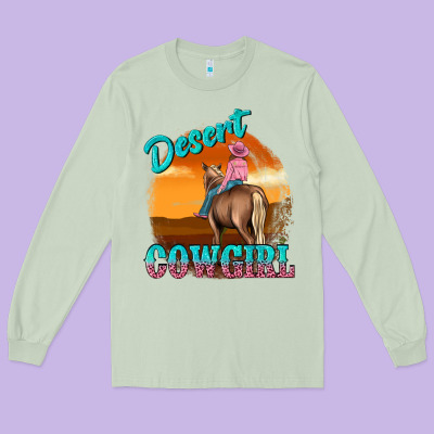 Long Sleeve Tee desert cowgirl