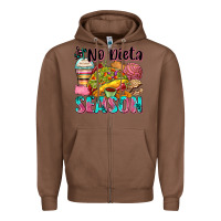 Chestnut no dieta season Zipper Hoodie - Zillion Design Studio