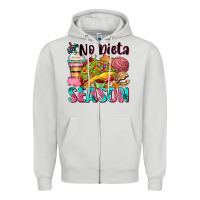 Dove Grey no dieta season Zipper Hoodie - Zillion Design Studio