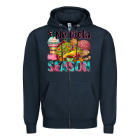 Navy no dieta season Zipper Hoodie - Zillion Design Studio