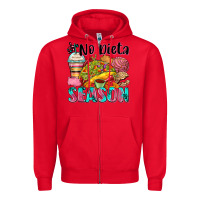 Red no dieta season Zipper Hoodie - Zillion Design Studio