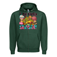 Sports Green no dieta season Zipper Hoodie - Zillion Design Studio