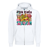 White no dieta season Zipper Hoodie - Zillion Design Studio