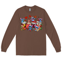 Chestnut christmas stitch coffee cups Long Sleeve Tee - AdoDesignShop