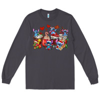 Smoke christmas stitch coffee cups Long Sleeve Tee - AdoDesignShop