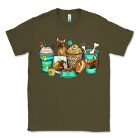 Army Green french bulldog coffee cups Classic Tee - Zillion Design Studio