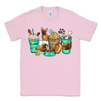 Bubblegum Pink french bulldog coffee cups Classic Tee - Zillion Design Studio