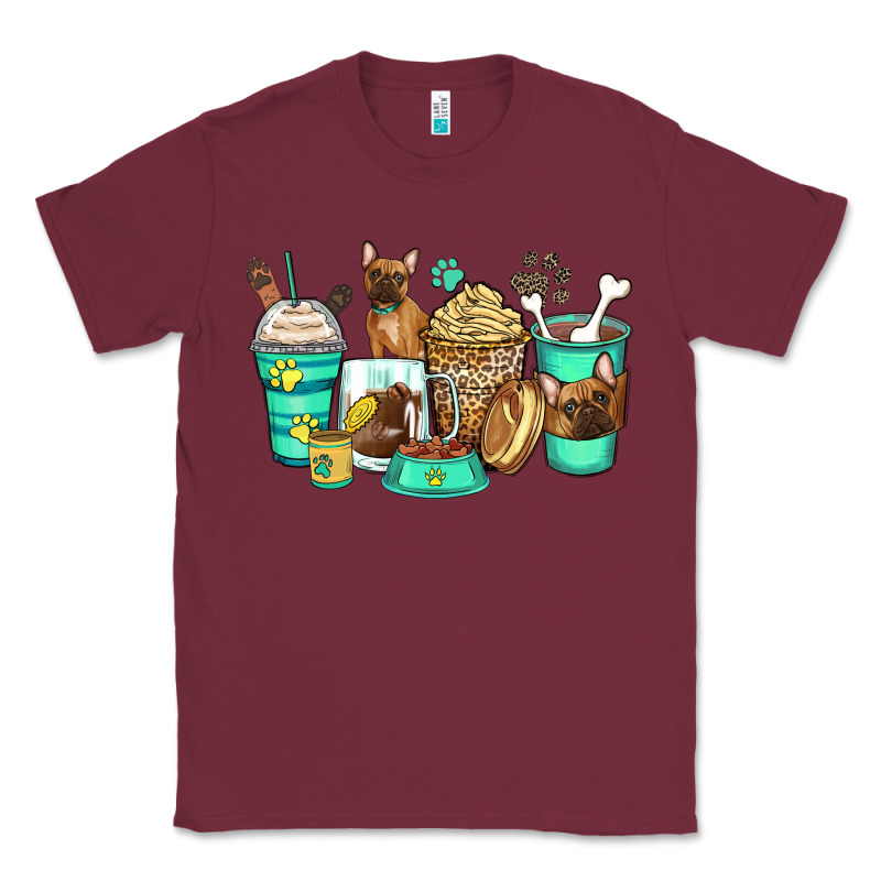 French Bulldog Coffee Cups Classic Tee by Zillion Design Studio | Teevron