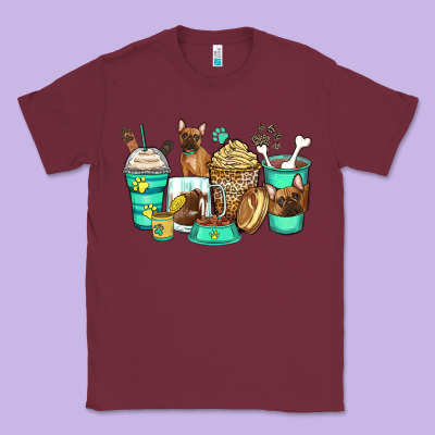 Classic Tee french bulldog coffee cups