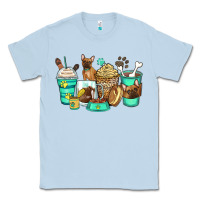 Dusty Blue french bulldog coffee cups Classic Tee - Zillion Design Studio