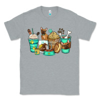 Heather Grey french bulldog coffee cups Classic Tee - Zillion Design Studio