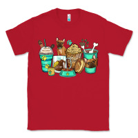 Red french bulldog coffee cups Classic Tee - Zillion Design Studio