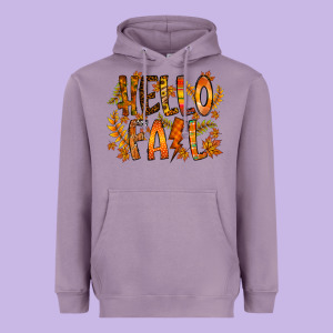 Hello Fall Heavyweight Hoodie Designed By Racoondesign