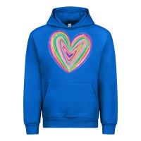 Cobalt valentine's day colorful heart Urban Hoodie - MaliasSmallBusiness