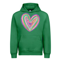 Emerald valentine's day colorful heart Urban Hoodie - MaliasSmallBusiness