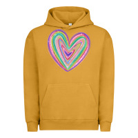 Pigment Peanut Butter valentine's day colorful heart Urban Hoodie - MaliasSmallBusiness