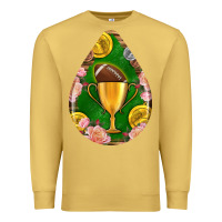 Antique Gold american football and western roses teardrop Premium Sweatshirt - BundleAndBundleShop