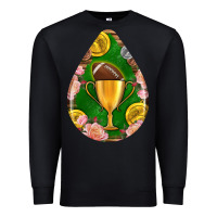 Black american football and western roses teardrop Premium Sweatshirt - BundleAndBundleShop