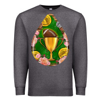 Charcoal Heather american football and western roses teardrop Premium Sweatshirt - BundleAndBundleShop
