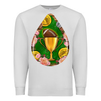 Dove Grey american football and western roses teardrop Premium Sweatshirt - BundleAndBundleShop