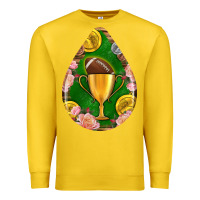 Lemon american football and western roses teardrop Premium Sweatshirt - BundleAndBundleShop