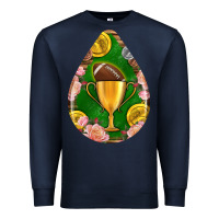 Navy american football and western roses teardrop Premium Sweatshirt - BundleAndBundleShop