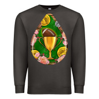 Smoke american football and western roses teardrop Premium Sweatshirt - BundleAndBundleShop