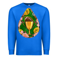 American Football And Western Roses Teardrop Premium Sweatshirt | Teevron
