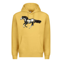 Antique Gold American Paint Horse Premium Hoodie - LillyAllenDesigns