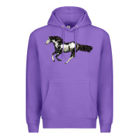 Purple American Paint Horse Premium Hoodie - LillyAllenDesigns