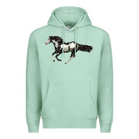 Seafoam American Paint Horse Premium Hoodie - LillyAllenDesigns