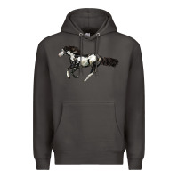 Smoke American Paint Horse Premium Hoodie - LillyAllenDesigns