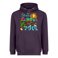 Plum adios school i ll be at the pool Heavyweight Hoodie - HRA Design Shop