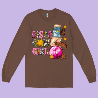 Long Sleeve Tee disco cowgirl