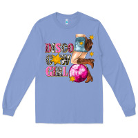Colony Blue disco cowgirl Long Sleeve Tee - texasbilliewilder