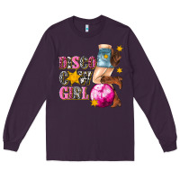 Plum disco cowgirl Long Sleeve Tee - texasbilliewilder