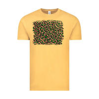 Vintage Mustard leopard with green glitter Vintage Tee - Artiststas