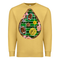 Antique Gold american football and western roses teardrop Premium Sweatshirt - BundleAndBundleShop