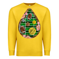 Lemon american football and western roses teardrop Premium Sweatshirt - BundleAndBundleShop