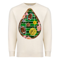 Sandshell american football and western roses teardrop Premium Sweatshirt - BundleAndBundleShop