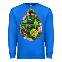 True Royal american football and western roses teardrop Premium Sweatshirt - BundleAndBundleShop