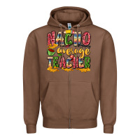 Chestnut nacho average teacher Zipper Hoodie - Zillion Design Studio