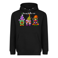 Black happy halloween gnomes white Heavyweight Hoodie - RacoonDesign