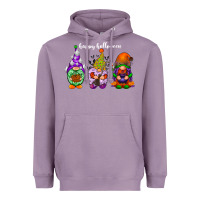 Lavender happy halloween gnomes white Heavyweight Hoodie - RacoonDesign