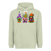 Matcha happy halloween gnomes white Heavyweight Hoodie - RacoonDesign